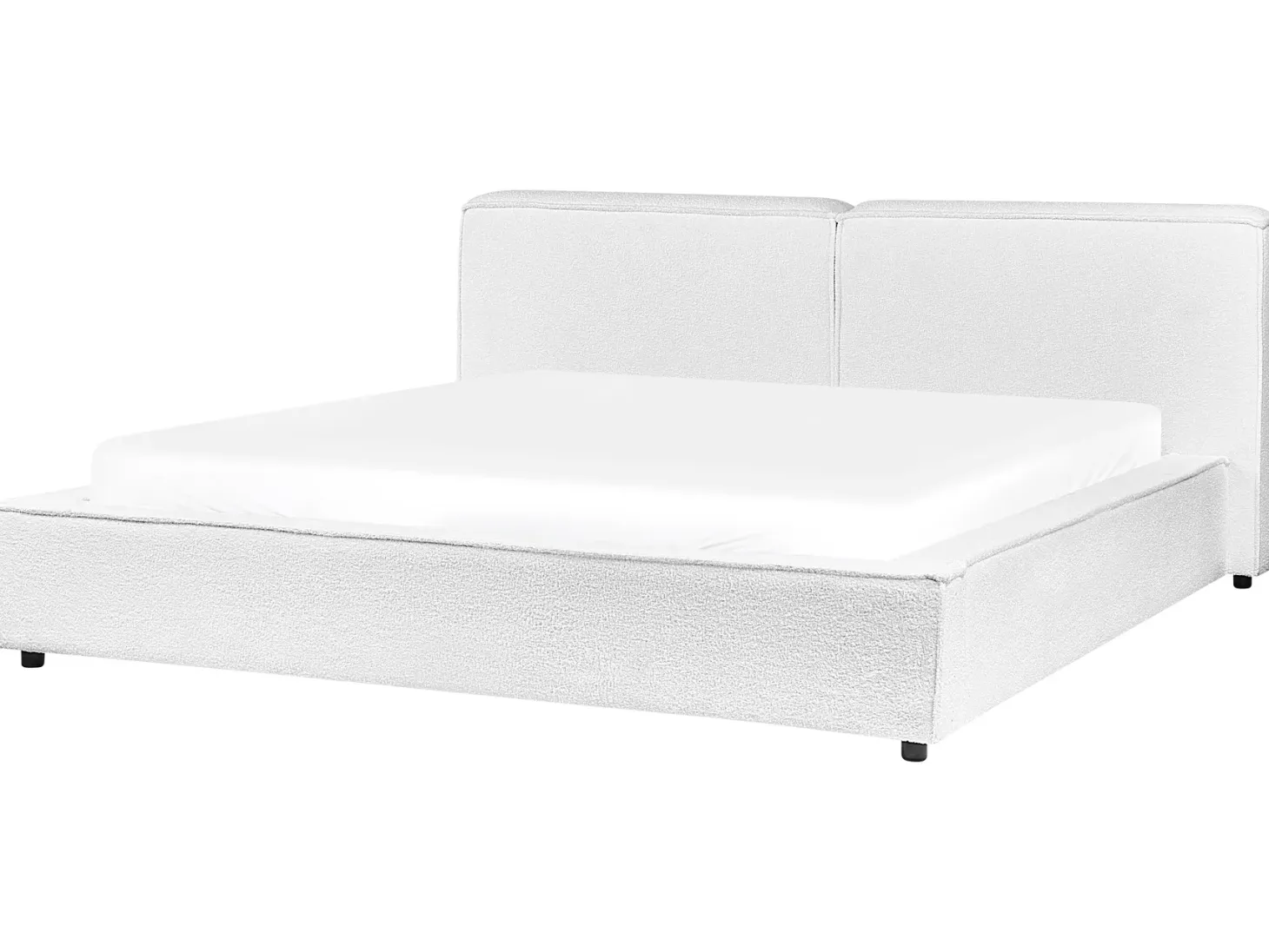 Seng Boucle LINARDS 180 x 200 cm Hvid