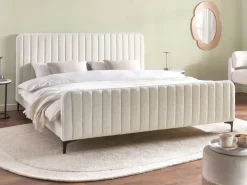 Seng Boucle LUNAN 180 x 200 cm Cremehvid