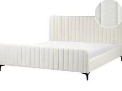 Seng Boucle LUNAN 180 x 200 cm Cremehvid