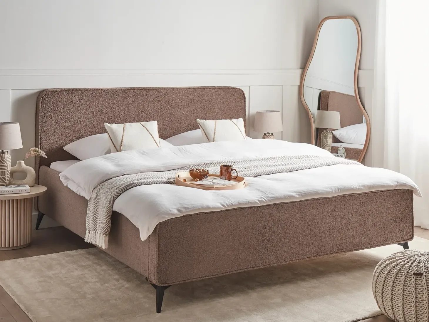 Seng Boucle VALOGNES 180 x 200 cm Brun