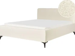 Seng Boucle VALOGNES 180 x 200 cm Cremehvid