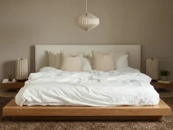 Seng Boucle ZEN 180 x 200 cm Naturlig ask