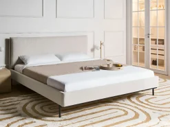 Seng CORIO 180 x 200 cm Lys Beige