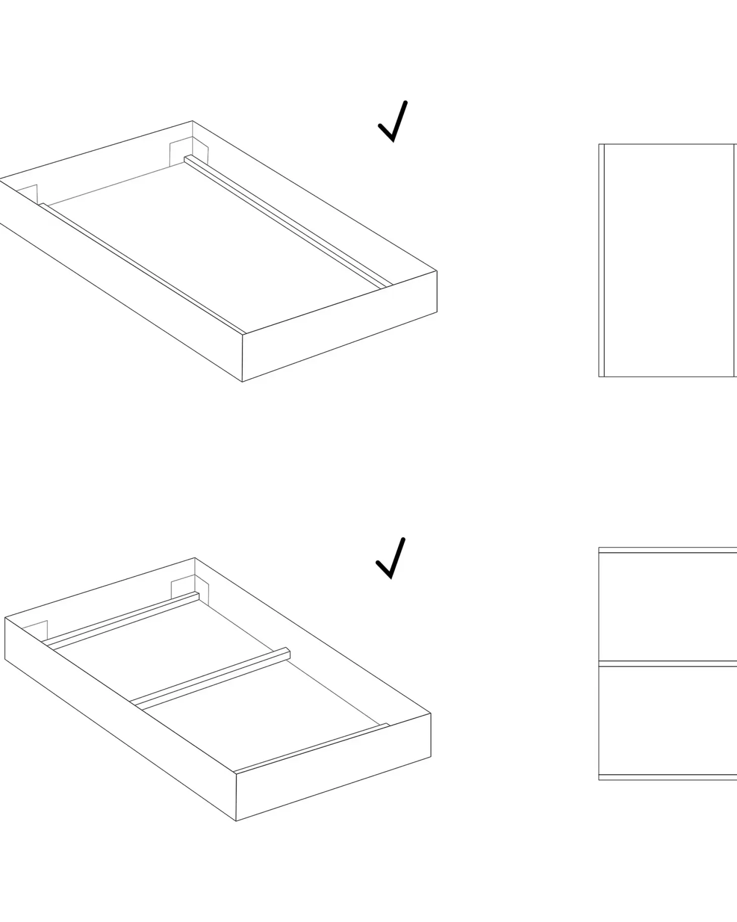 Sengebund med lameller VOUZIERS 80 x 200 cm