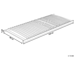 Sengebund med lameller VOUZIERS 80 x 200 cm