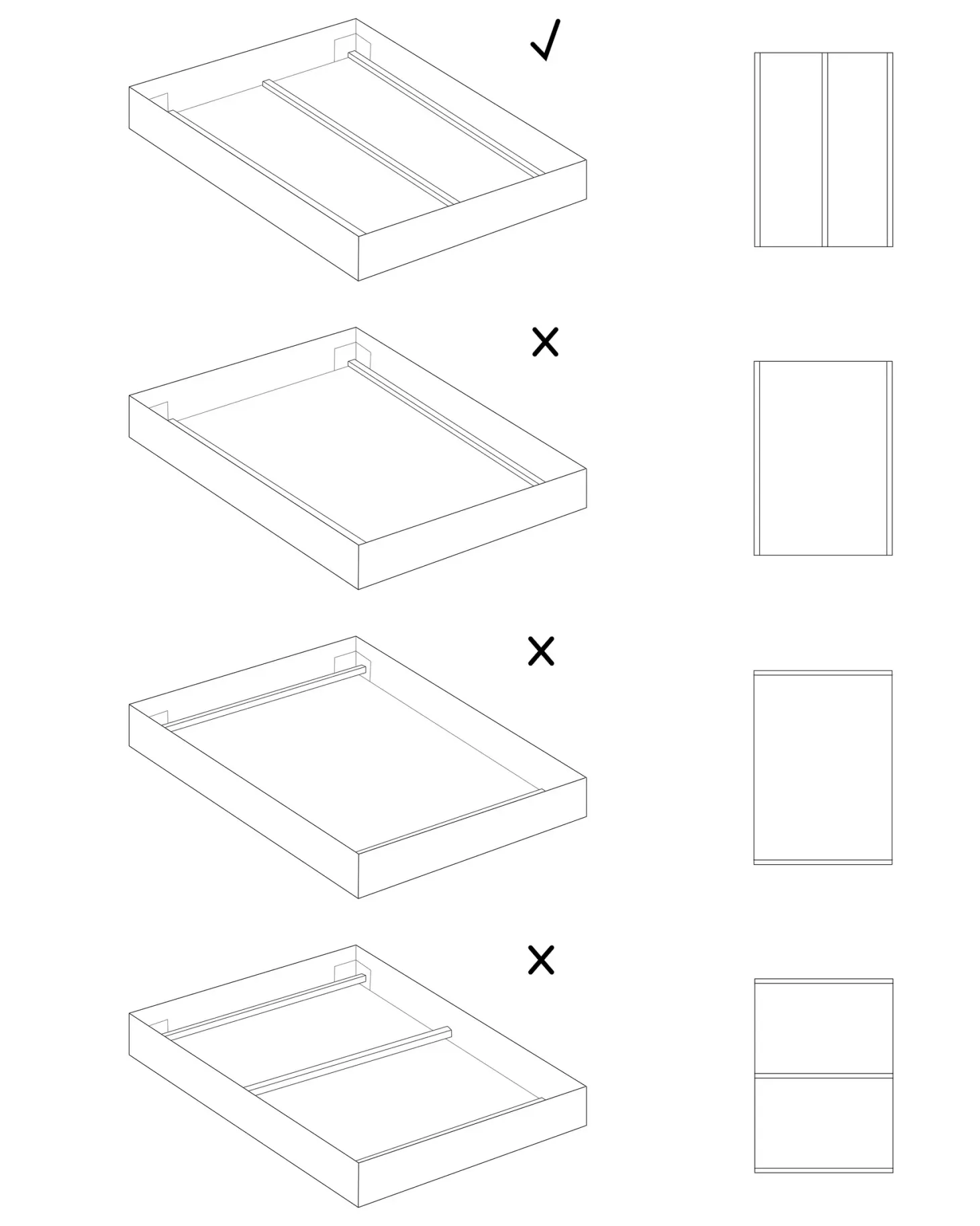 Sengebund med lameller VOUZIERS 160 x 200 cm