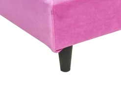 Sengekappe Velour FITOU 90x200 cm Fuchsia