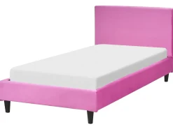 Sengekappe Velour FITOU 90x200 cm Fuchsia