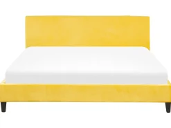 Sengekappe Velour FITOU 180 x 200 cm Gul