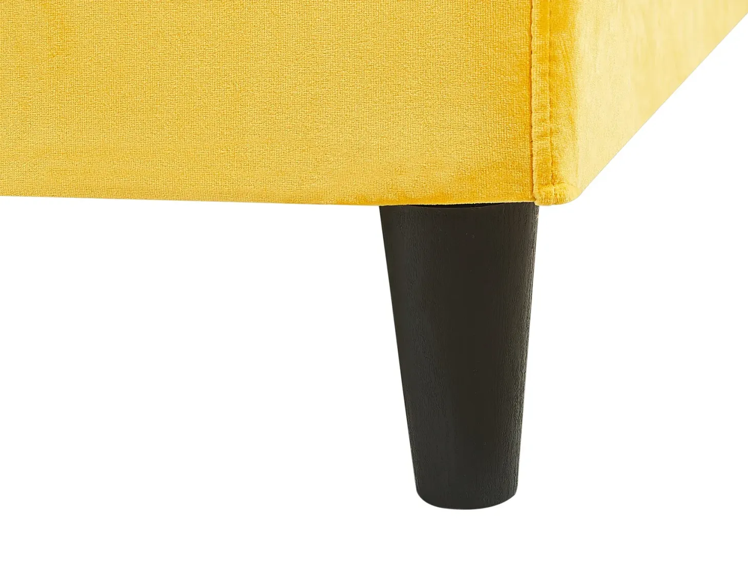 Sengekappe Velour FITOU 180 x 200 cm Gul