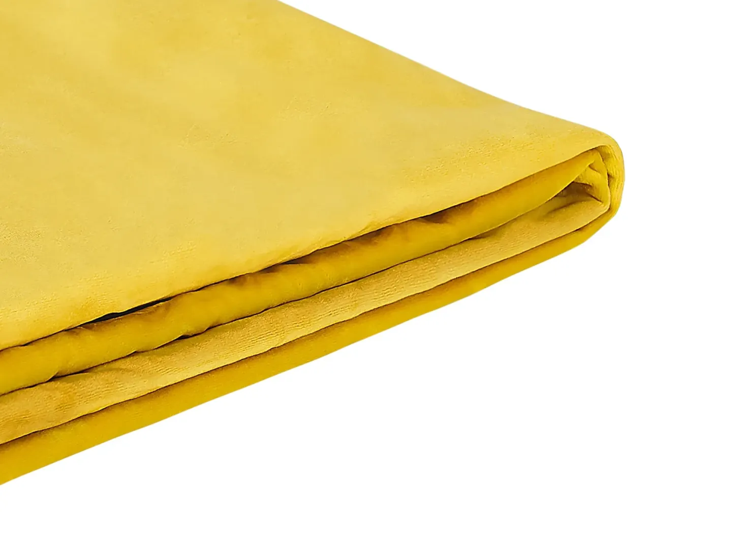 Sengekappe Velour FITOU 180 x 200 cm Gul