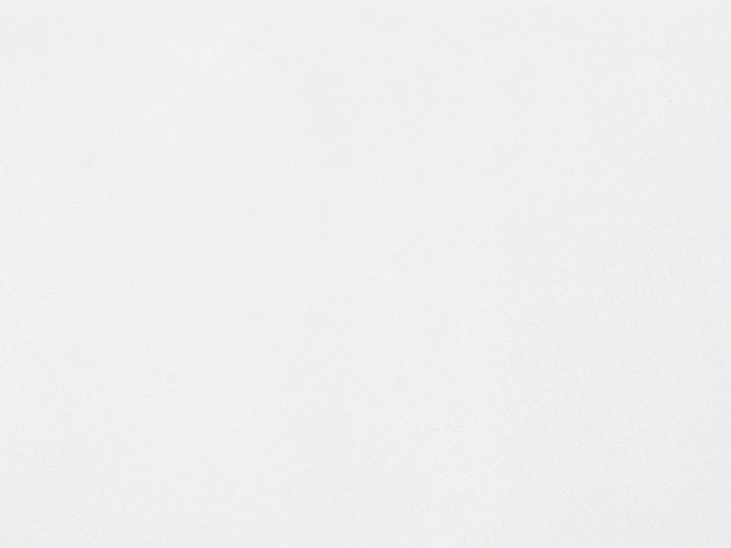 Sengekappe Velour FITOU 180 x 200 cm Hvid