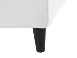 Sengekappe Velour FITOU 180 x 200 cm Hvid
