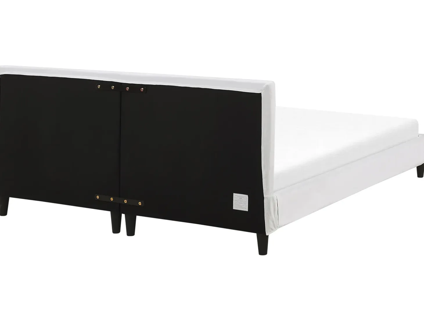 Sengekappe Velour FITOU 180 x 200 cm Hvid