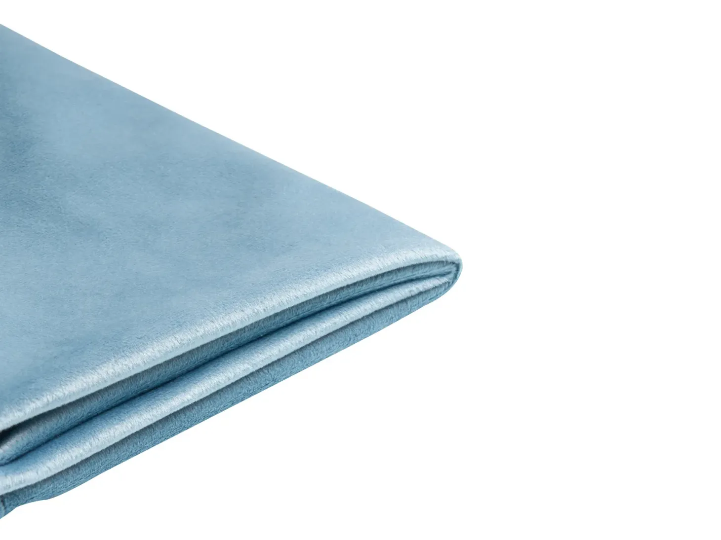 Sengekappe Velour FITOU 90x200 cm Himmelblå