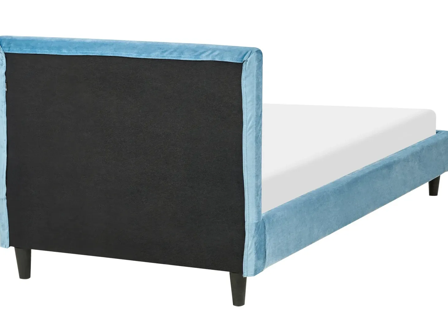 Sengekappe Velour FITOU 90x200 cm Himmelblå