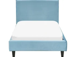 Sengekappe Velour FITOU 90x200 cm Himmelblå