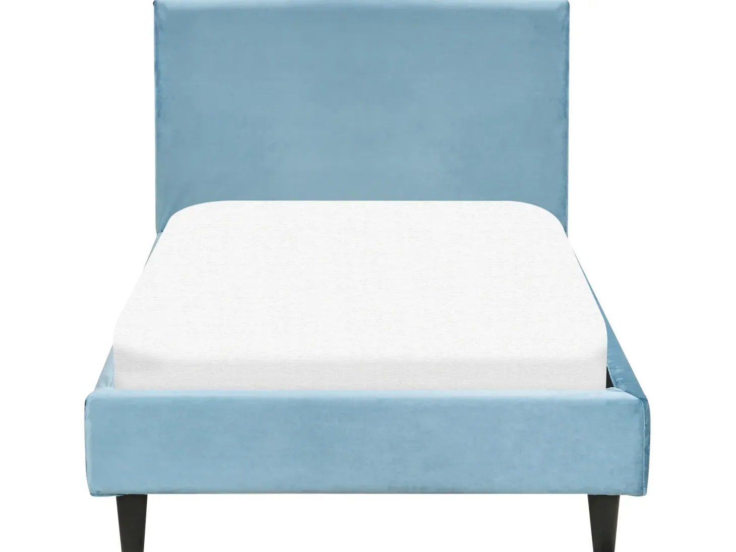 Sengekappe Velour FITOU 90x200 cm Himmelblå
