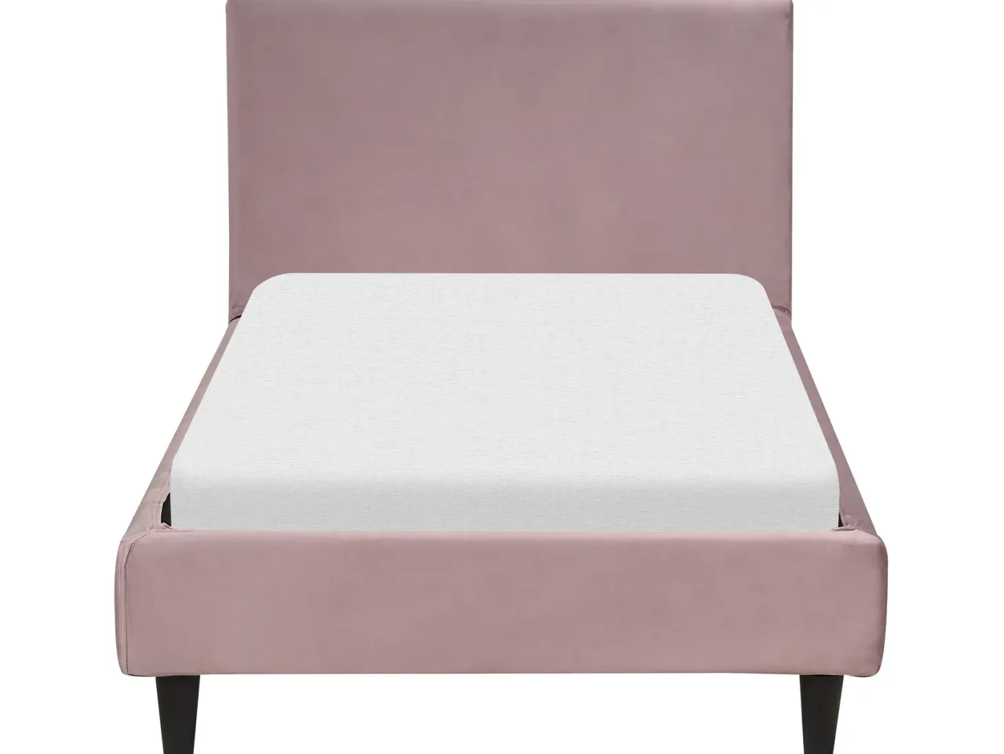 Sengekappe Velour FITOU 90x200 cm Lyserød