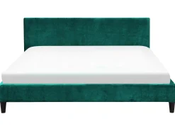 Sengekappe Velour FITOU 180 x 200 cm Smaragdgrøn