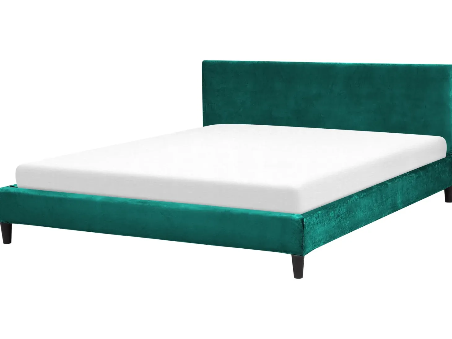 Sengekappe Velour FITOU 180 x 200 cm Smaragdgrøn
