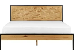 Seng ERVILLERS 160 x 200 cm Naturlig akacie