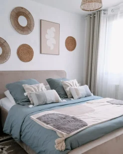 Sengetøj AVONDALE Bomulds-satin 220 x 240 cm Grå