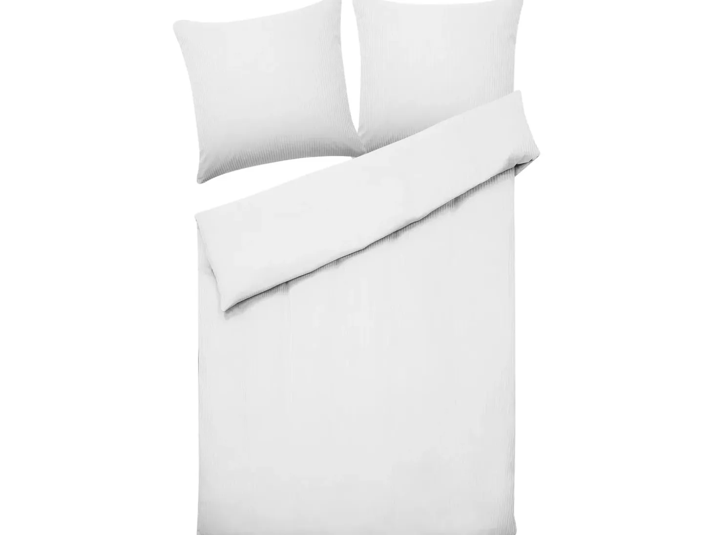 Sengetøj AVONDALE Bomulds-satin 155 x 220 cm Hvid