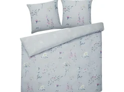 Sengetøj EVERGREEN Bomulds-satin 220 x 240 cm Himmelblå