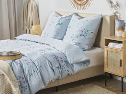 Sengetøj EVERGREEN Bomulds-satin 220 x 240 cm Himmelblå
