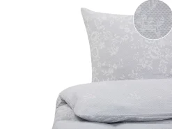 Sengetøj MORNINGSIDE Bomulds-satin 135 x 200 cm Grå