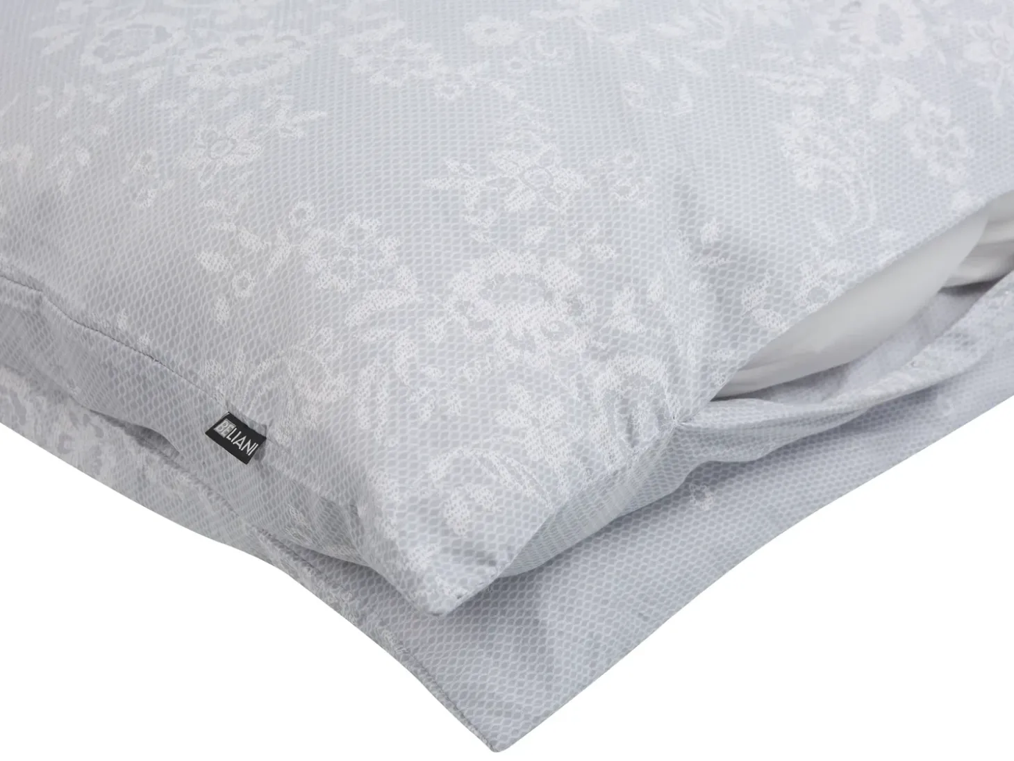 Sengetøj MORNINGSIDE Bomulds-satin 135 x 200 cm Grå