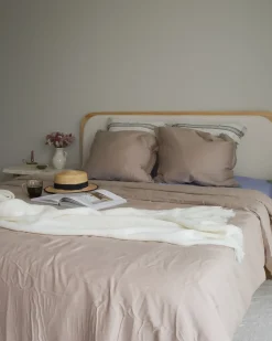 Sengetøj PARKROSE Bomulds-satin 220 x 240 cm Beige