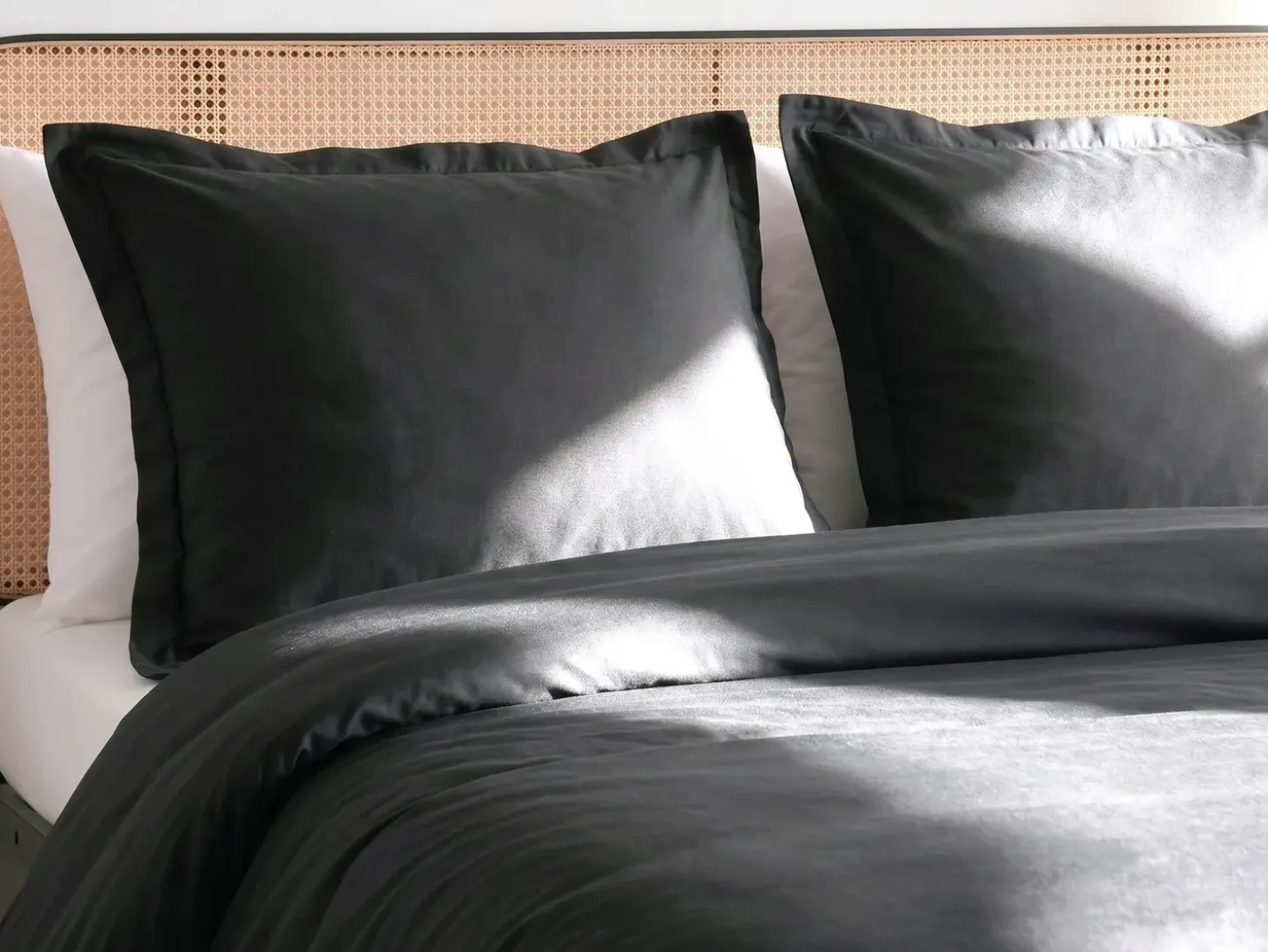 Sengetøj PARKROSE Bomulds-satin 220 x 240 cm Sort