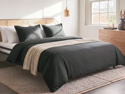 Sengetøj PARKROSE Bomulds-satin 220 x 240 cm Sort
