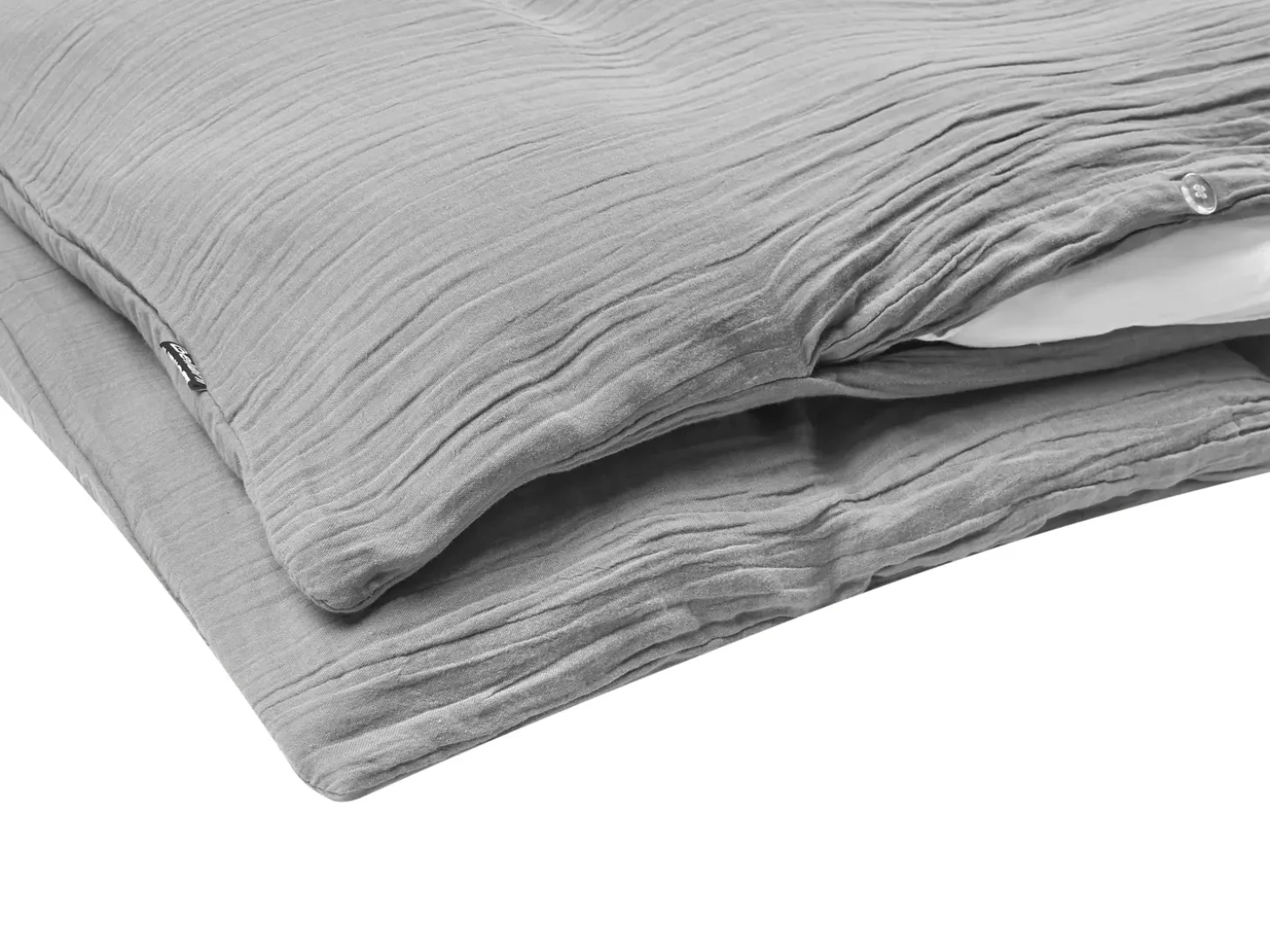 Sengetøj SUMNER Bomuld musselin 220 x 240 cm Lysegrå