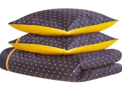 Sengetøj WALLINGFORD Bomulds-satin 155 x 220 cm Blå
