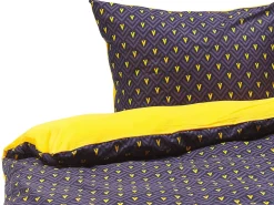 Sengetøj WALLINGFORD Bomulds-satin 155 x 220 cm Blå