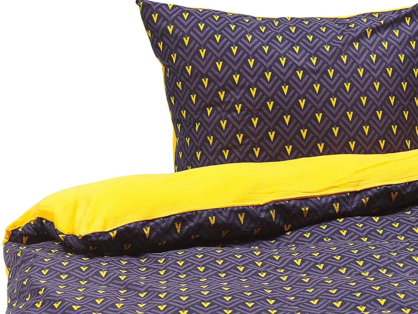 Sengetøj WALLINGFORD Bomulds-satin 155 x 220 cm Blå