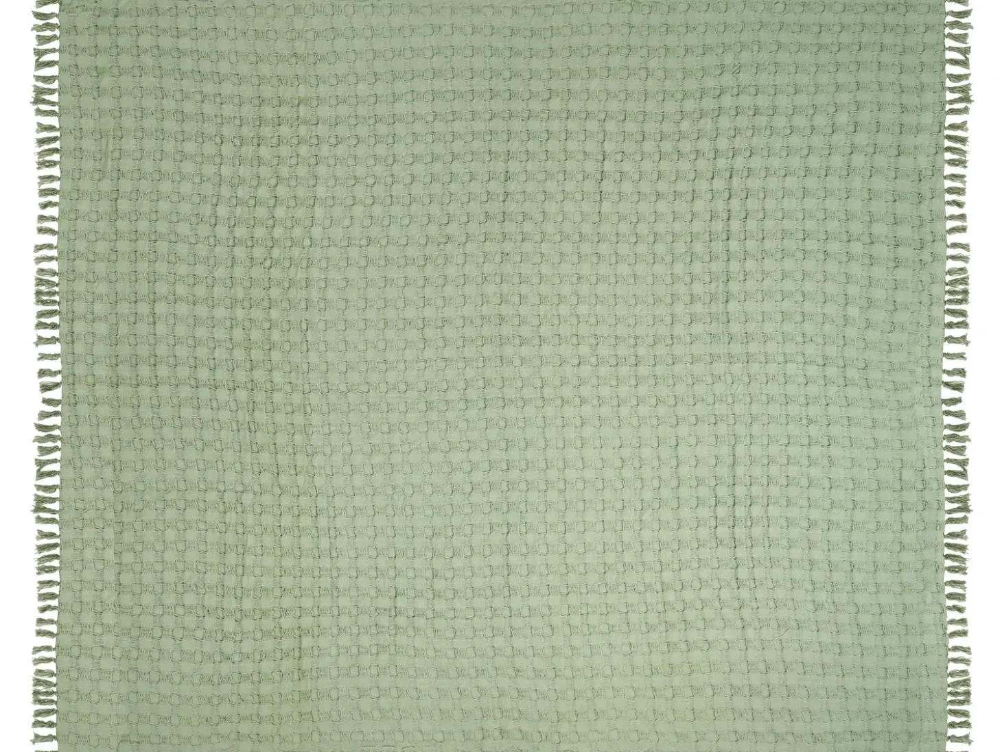 Sengetæppe BERE Bomuld 220 x 240 cm Grøn