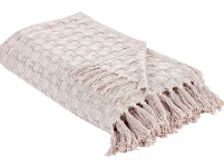 Sengetæppe BERE Bomuld 220 x 240 cm Pastellrosa