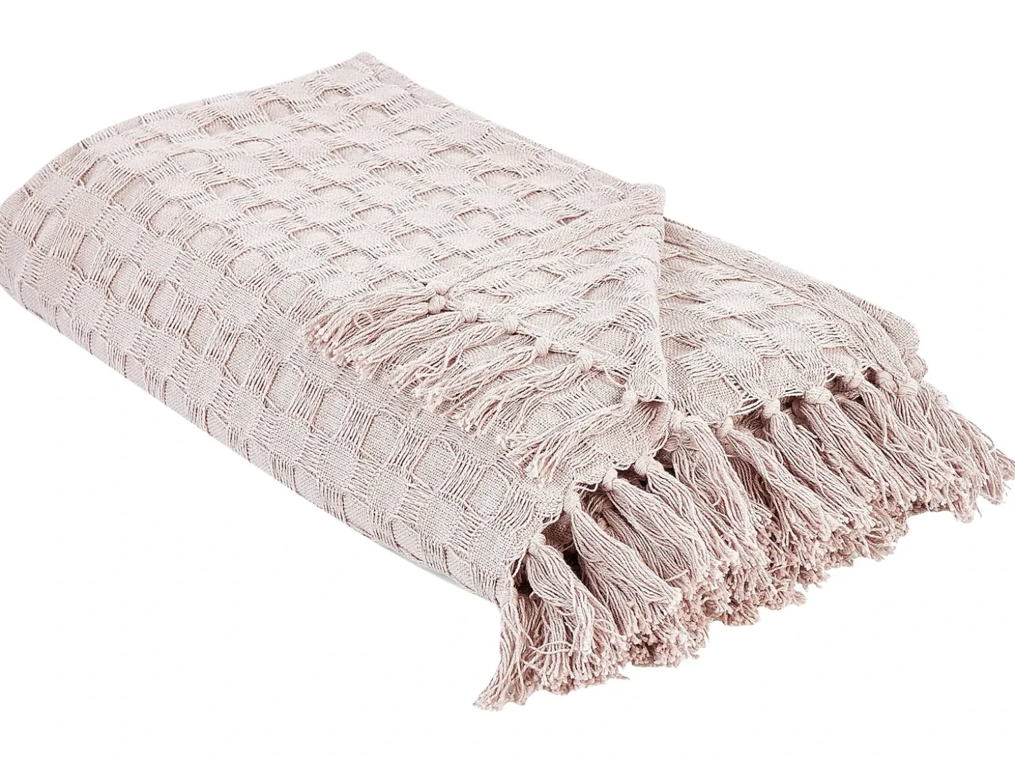 Sengetæppe BERE Bomuld 220 x 240 cm Pastellrosa