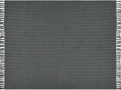 Sengetæppe BERE Bomuld 150 x 200 cm Mørkegrå