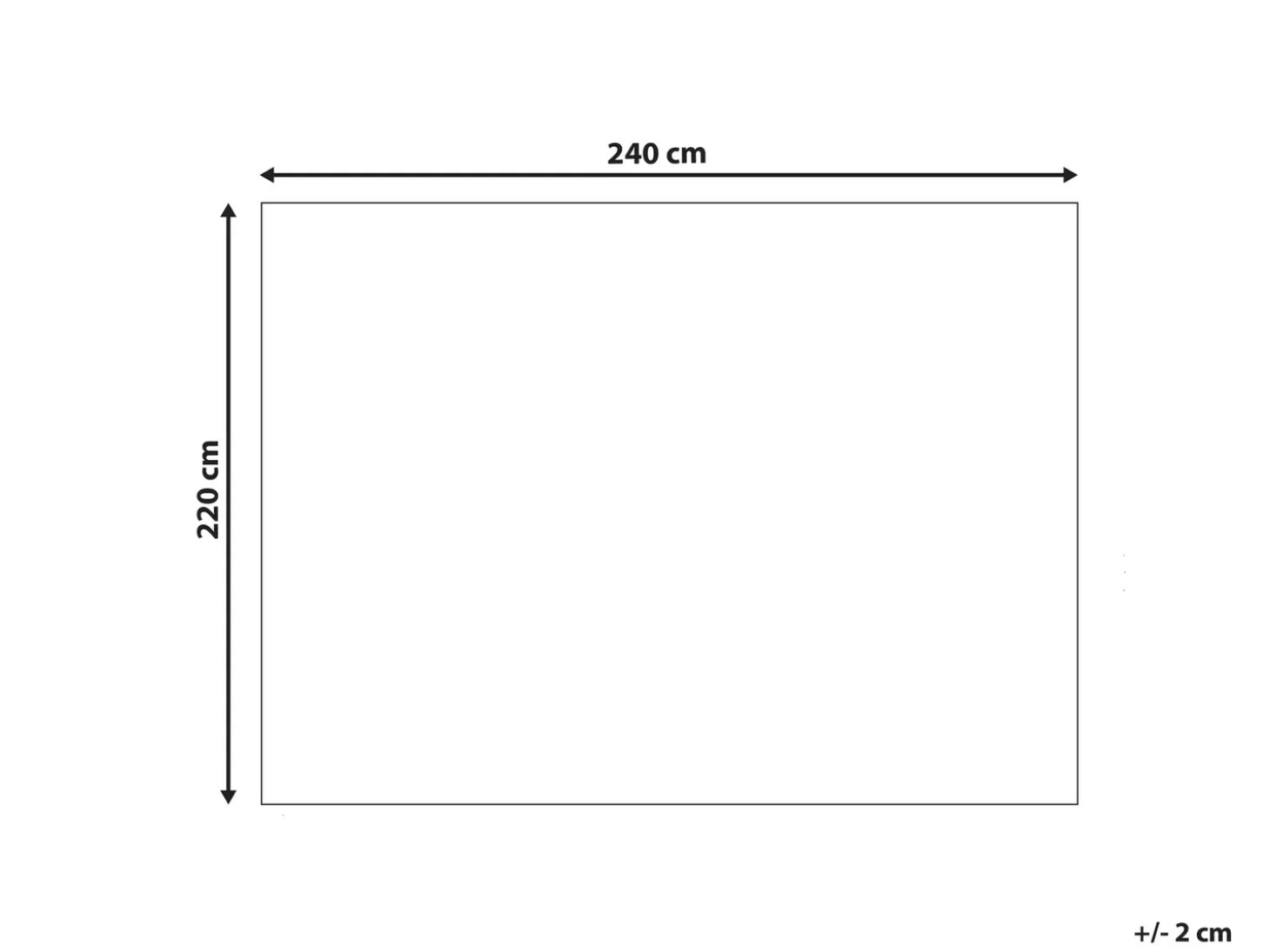 Sengetæppe CHAGYL Bomuld 220 x 240 cm Beige