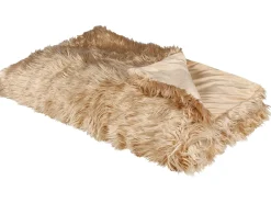 Sengetæppe DELICE 150 x 200 cm Lysebrun