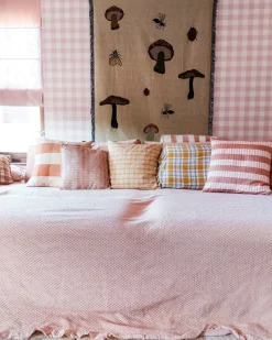 Sengetæppe HATTON Bomuld 220 x 240 cm Pastellrosa