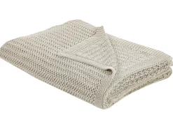Sengetæppe ILEN Bomuld 150 x 200 cm Lys Beige