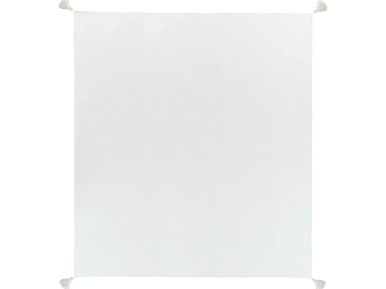 Sengetæppe LINDULA Bomuld 200 x 220 cm Cremehvid