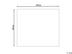 Sengetæppe MODAR Bomuld 220 x 240 cm Cremehvid