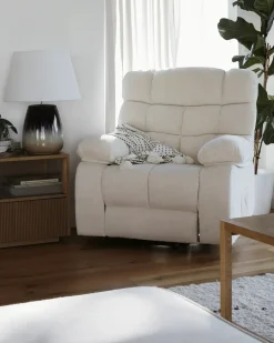 Sengetæppe MODAR Bomuld 220 x 240 cm Cremehvid